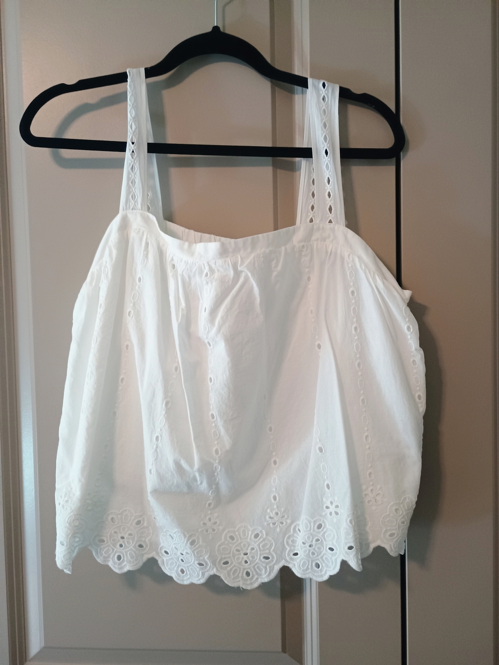 Maurices White Eyelet Strap Camisole